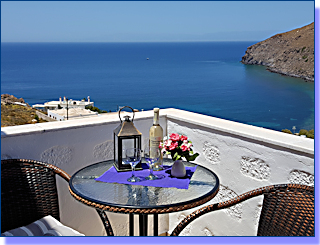 Blick vom Balkon nach Westen/Ikaria