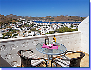 Apartment 2, View to the East, Skala/Harbour